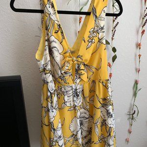 NWT Tobi Yellow Floral Dress